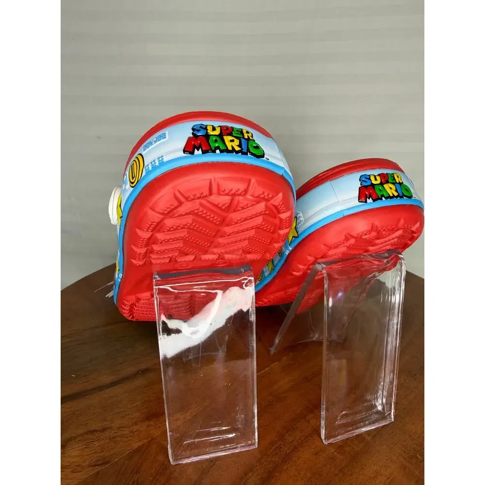 NWT Crocs Kids Super Mario Light-Up C9 Clog Red Blue Lights